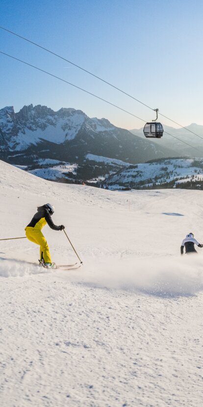 Downhill skier King Laurin Slope in Carezza | © Carezza Dolomites/Harald Wisthaler
