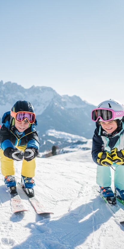 Skifahren mit Kinder in Carezza | © Carezza Dolomites/Harald Wisthaler