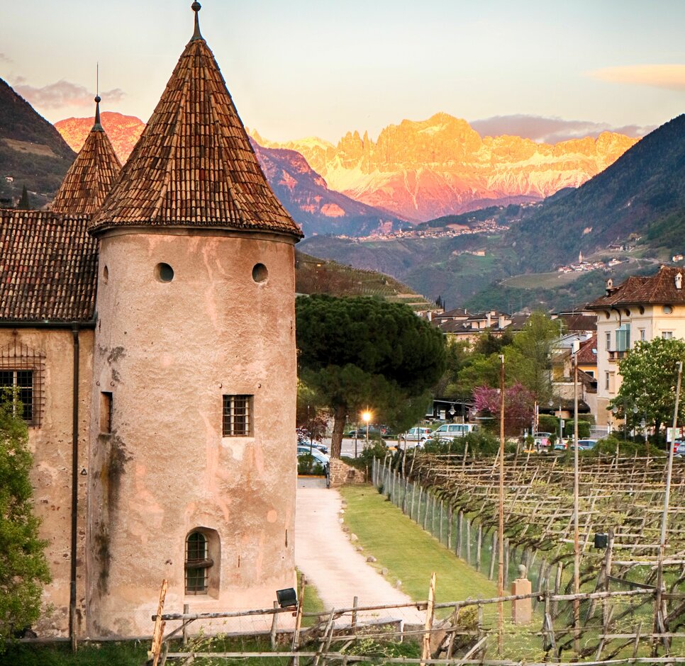 Enrosadira Catinaccio - View from Bolzano | © Bozen/Elisa Biscardi