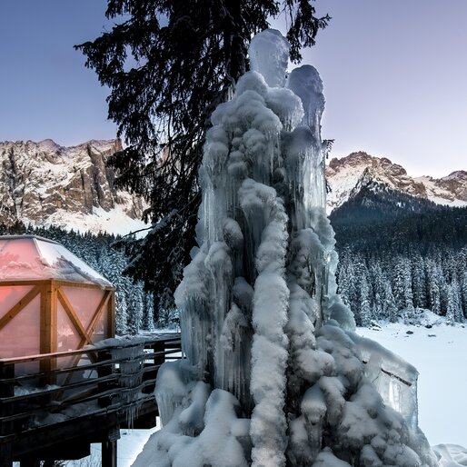 Magie natalizie al Lago di Carezza Dolomiti/Val d'Ega | © Armin Mair (Indio)