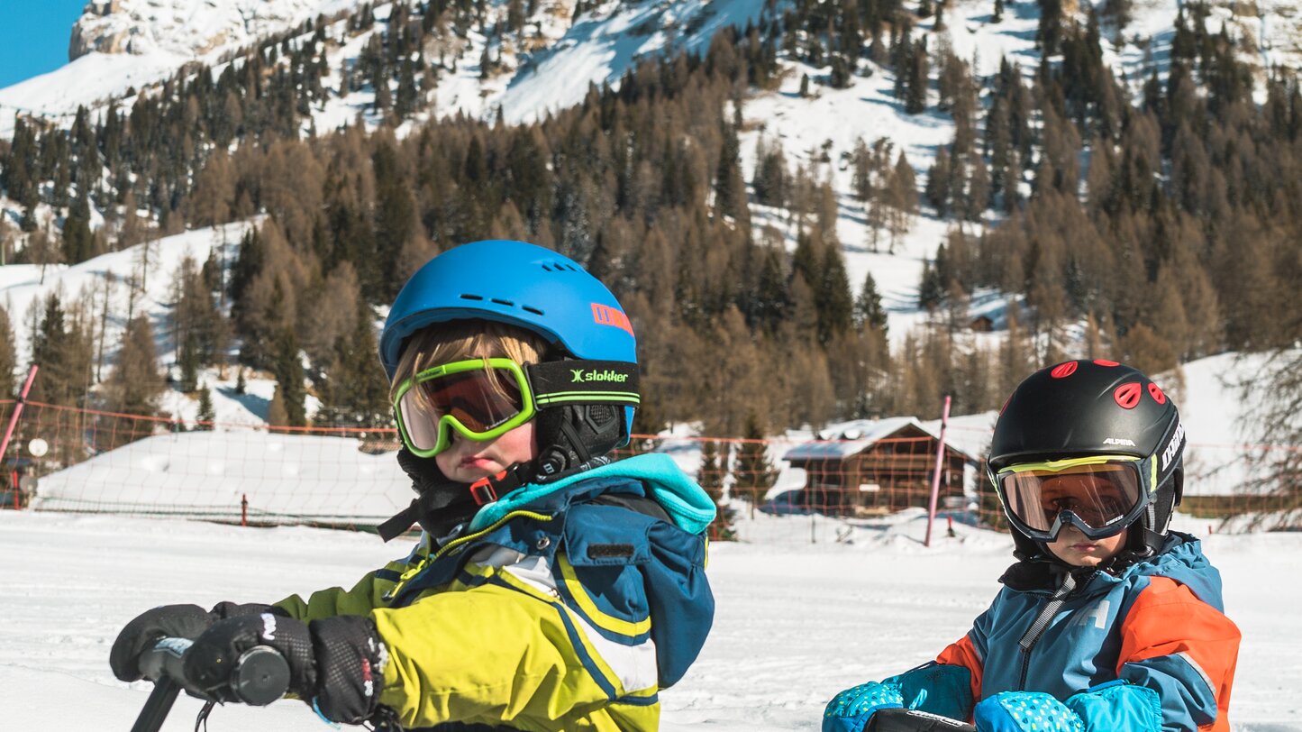 Due ruote da corsa per bambini Catinaccio inverno | © StorytellerLabs