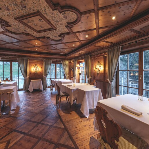 Salotto in legno Hotel Engel | © engel gourmet & spa/Christoph Schöch