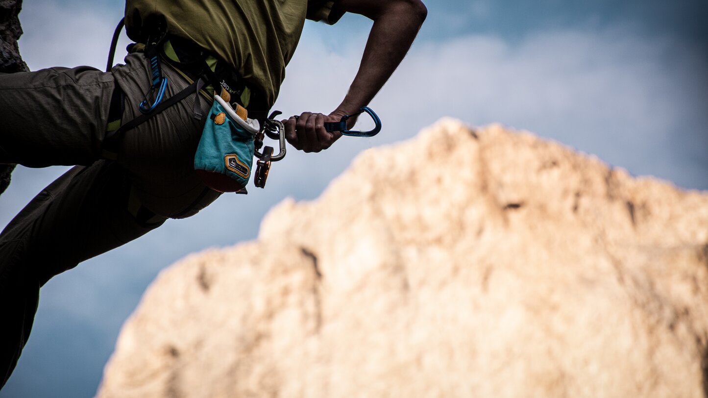 Sport climbing with a view of Rotwand | © Alexandra Näckler
