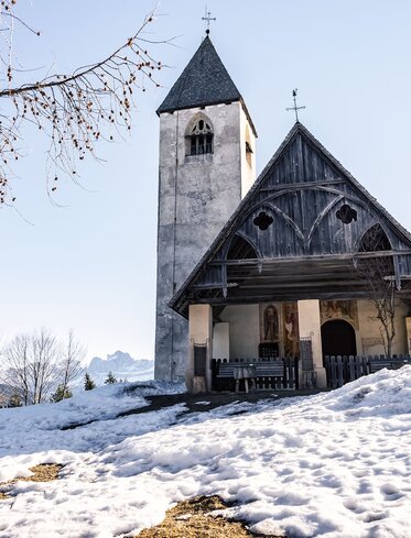 Cappella di Sant'Elena Inverno e neve | © CMP/StorytellerLabs