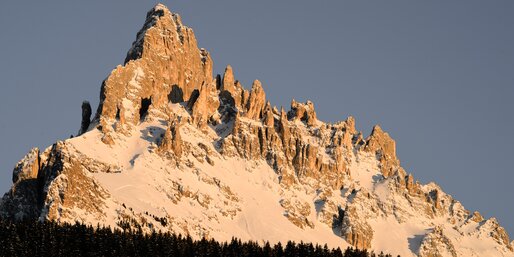 Alpenglow on the Eggentaler Horn | © Valentin Pardeller