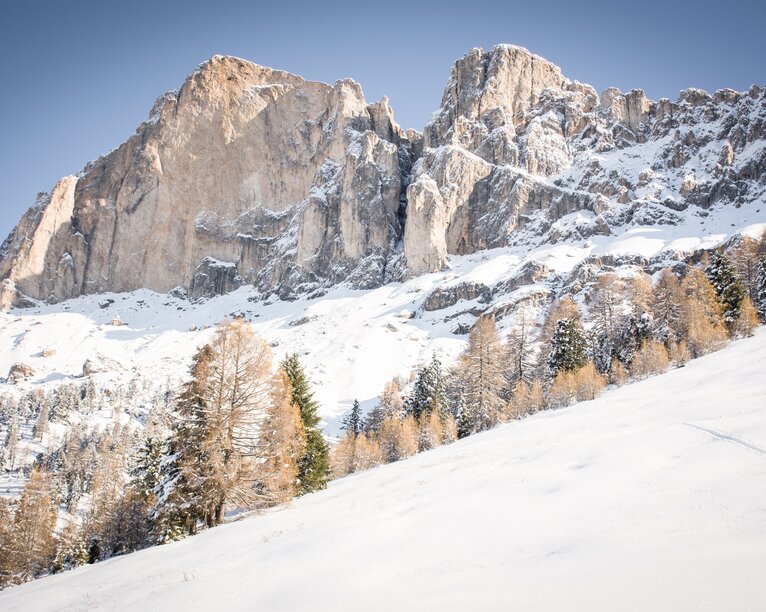 Rosengarten im Winter bei Neuschnee | © Eggental Tourismus/Alexandra Näckler