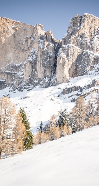 Rosengarten im Winter bei Neuschnee | © Eggental Tourismus/Alexandra Näckler