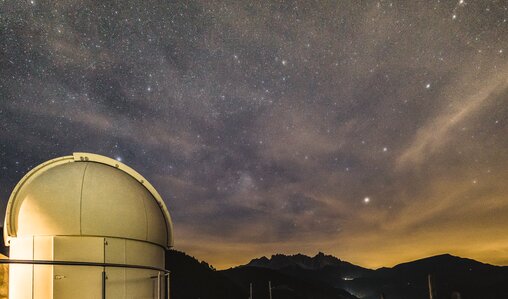Sternenhimmel über Sternwarte in Gummer | © David Gruber