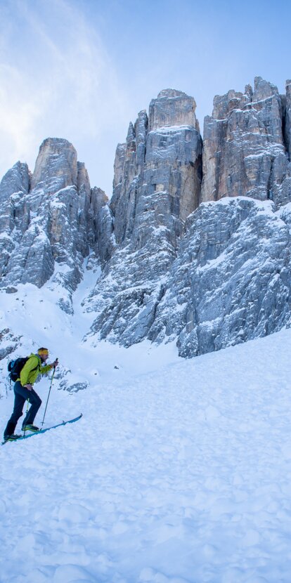 Sci alpinisti Neve fresca Torri del Latemar | © Alexandra Näckler