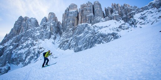Sci alpinisti Neve fresca Torri del Latemar | © Alexandra Näckler