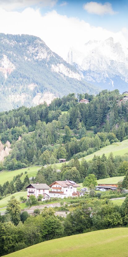 Steinegg Earth pyramids Rosengarten Summer | © Alfred Tschager