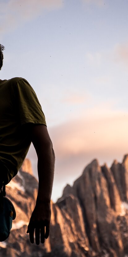 Sport Climbing, Evening Red, Latemar | © Alexandra Näckler