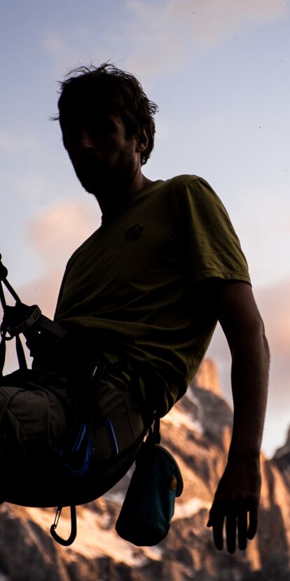 Sport Climbing, Evening Red, Latemar | © Alexandra Näckler
