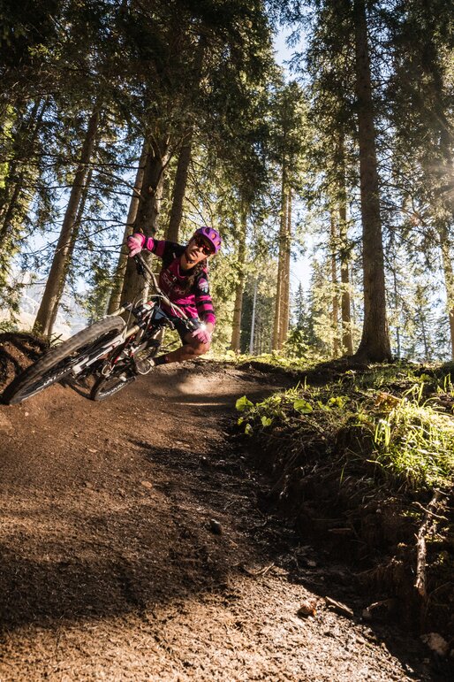 Downhiller sul Carezza Biketrail | © Harlad Wisthaler