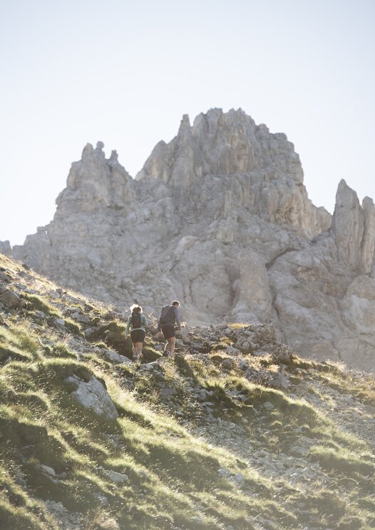 Wanderung Spätsommer mit Blick auf Latemar | © Alex Filz