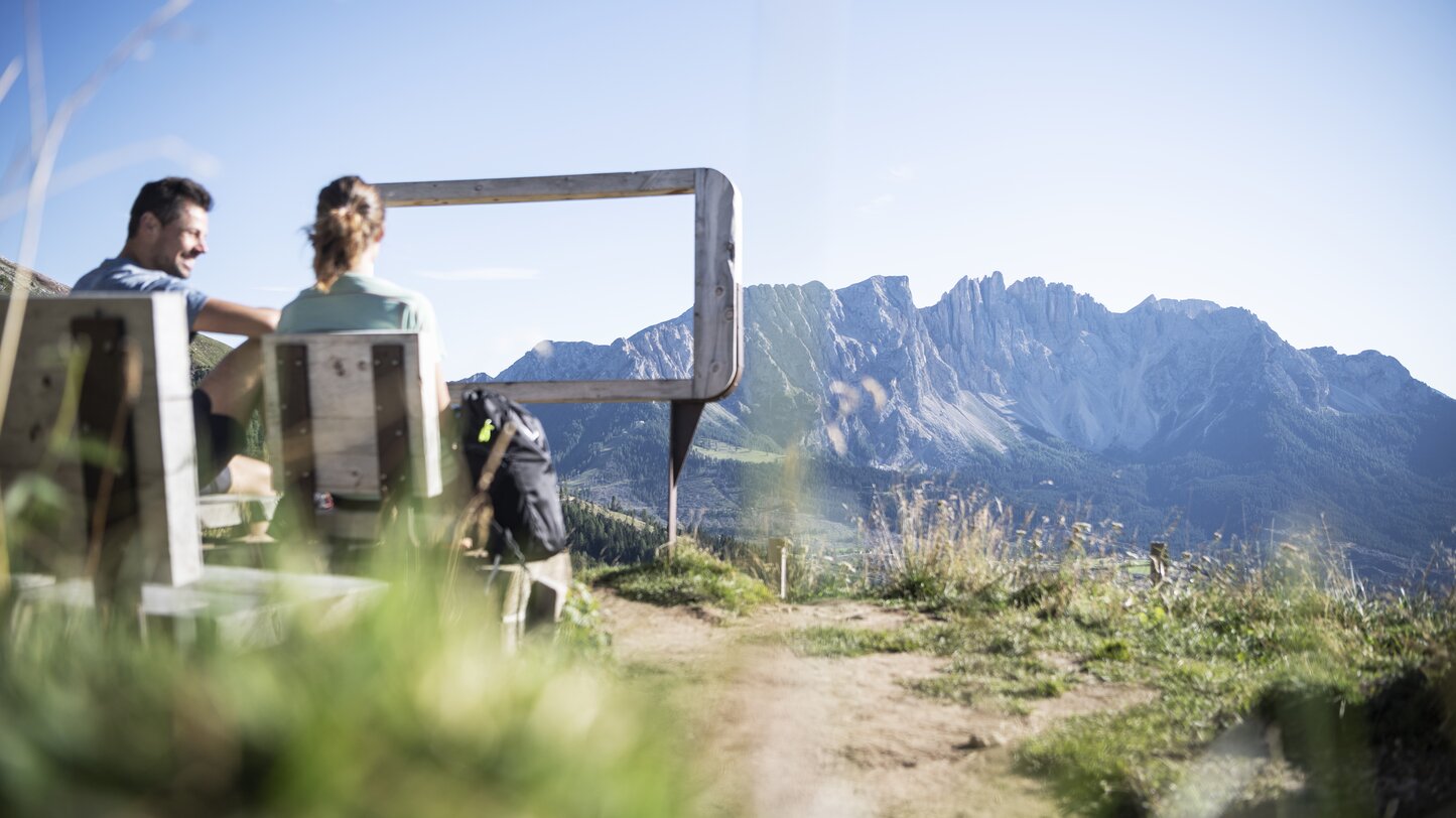Eggentaler Bergkino mit Blick auf Latemar | © Alex Filz