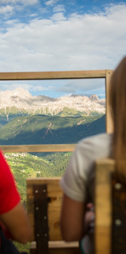 View to the Rosengarten - mountain cinema Eggental | © Alfred Tschager