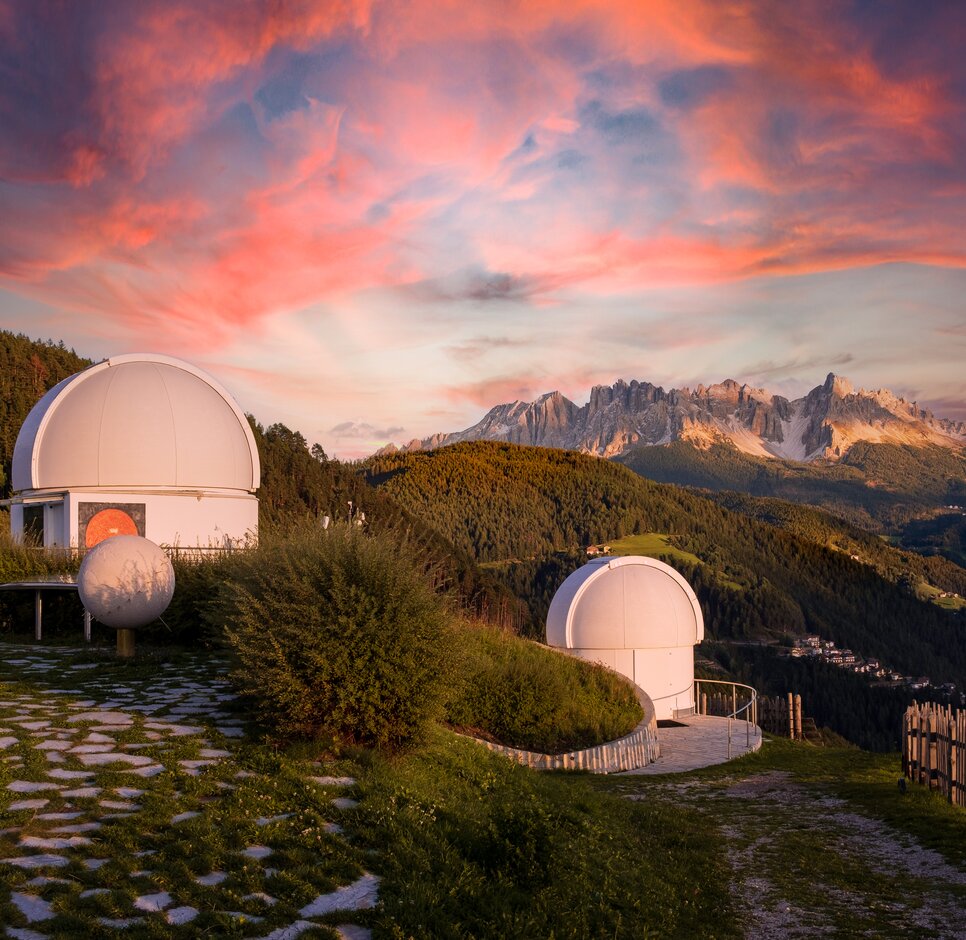 Abendrot, Himmel über Latemar, Sternwarte und Sonnenobservatorium | © TV Steinegg/Armin Mair (Indio)