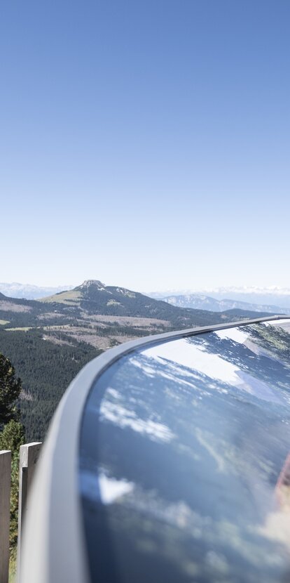 Aussicht Weiß- und Schwarzhorn Plattform 360° - Latemarium | © Alex Filz