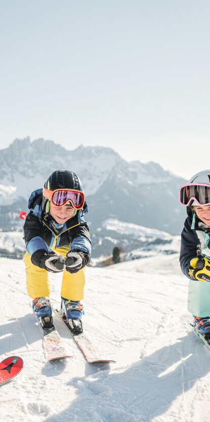 Bambini sulle piste da sci di Carezza | © Harald Wisthaler