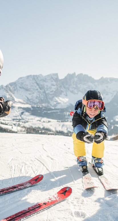 Bambini sulle piste da sci di Carezza | © Harald Wisthaler