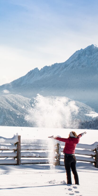 Winter hiking in the Rosengarten and Latemar | © Alexandra Näckler