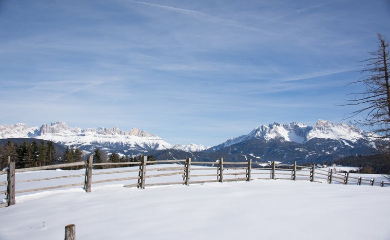 Catinaccio e Latemar d'inverno | © Alexandra Näckler