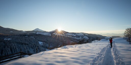 Berge Wald Schnee Spuren Panorama  | © Ph. G. Pichler